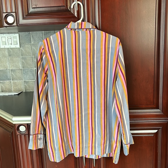 LOVE & LORE colourful striped shirt size large - Picture 7 of 8